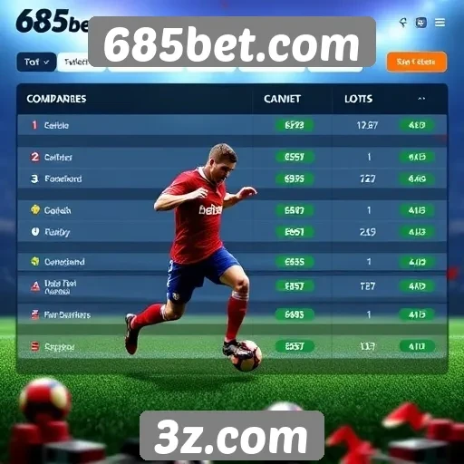 Comparativa entre 685bet e concorrentes do mercado